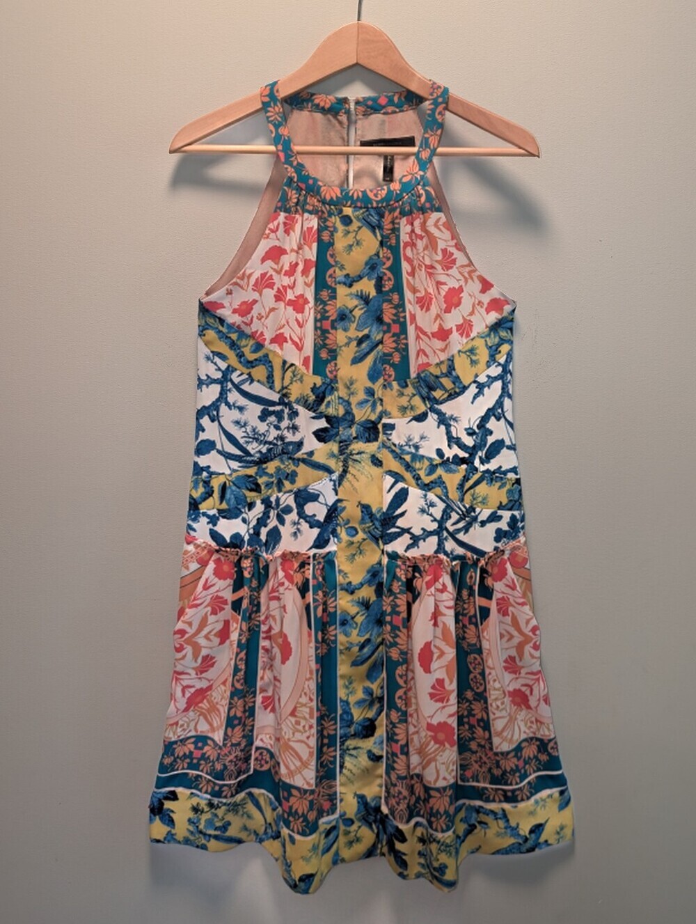 BCBGMaxAzria Sharlot Mixed Print Sleeveless Dress Size 2